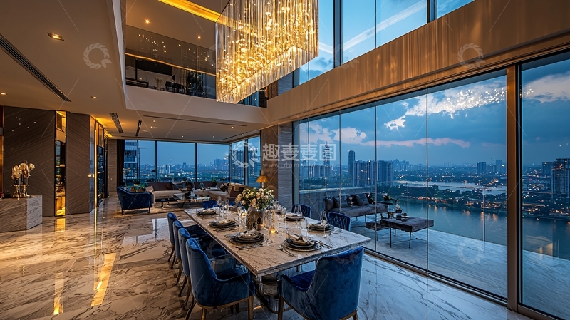 高清大图下载【趣麦麦图】豪华高层公寓室内