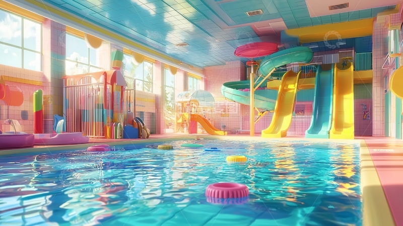 高清大图下载【趣麦麦图】室内水上乐园