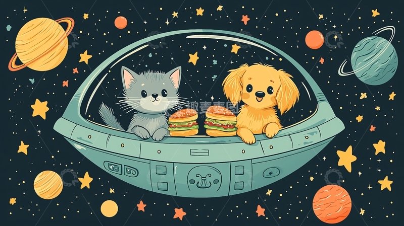 高清大图下载【趣麦麦图】太空飞船