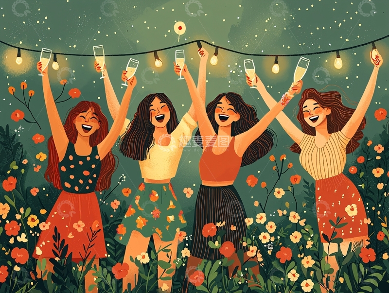 高清大图下载【趣麦麦图】闺蜜