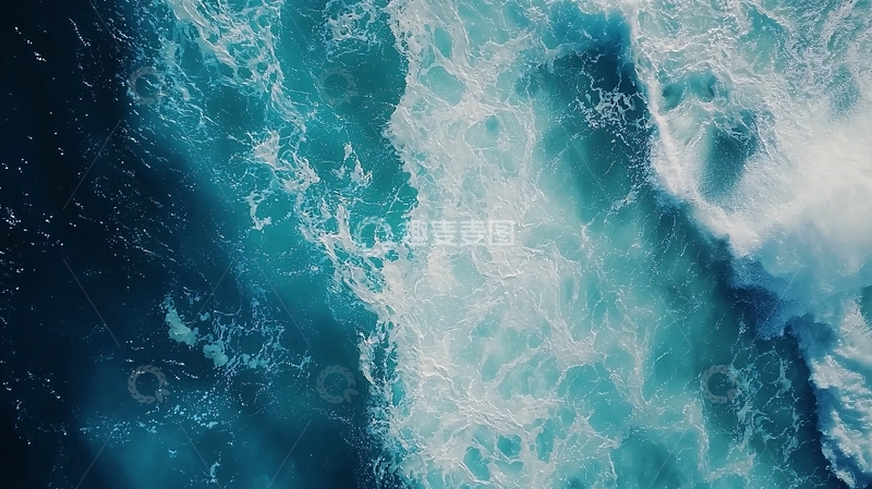 高清大图下载【趣麦麦图】海浪翻滚的景象