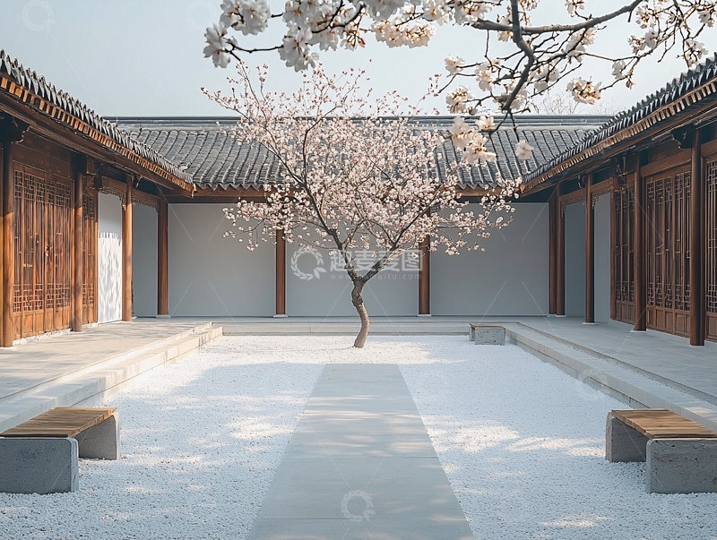 高清大图下载【趣麦麦图】中式庭院