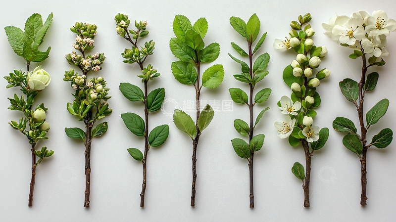 高清大图下载【趣麦麦图】白色背景