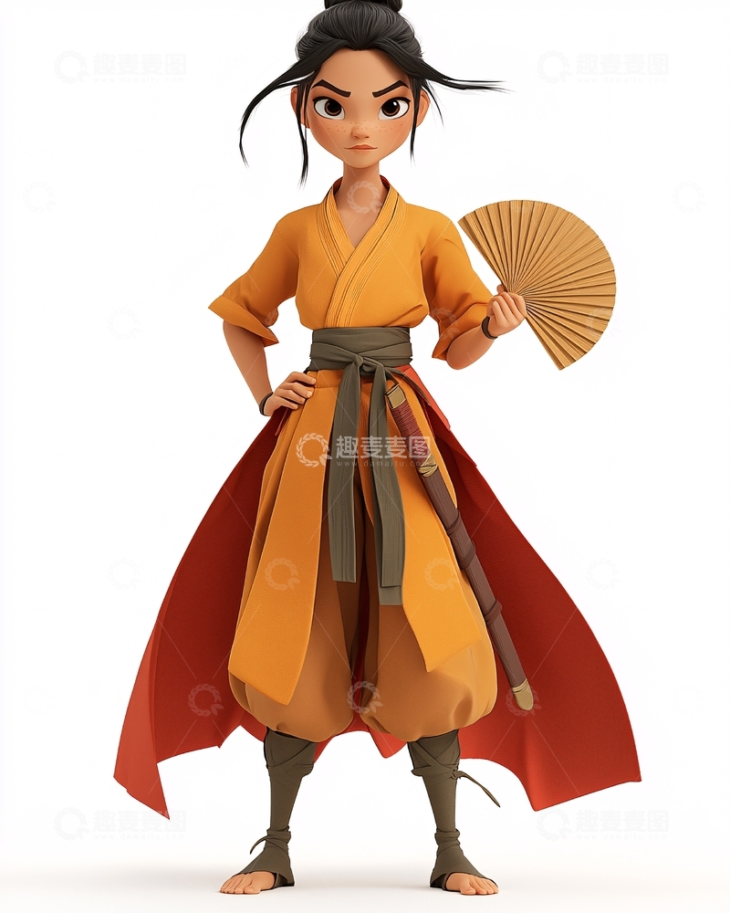 高清大图下载【趣麦麦图】动画女孩