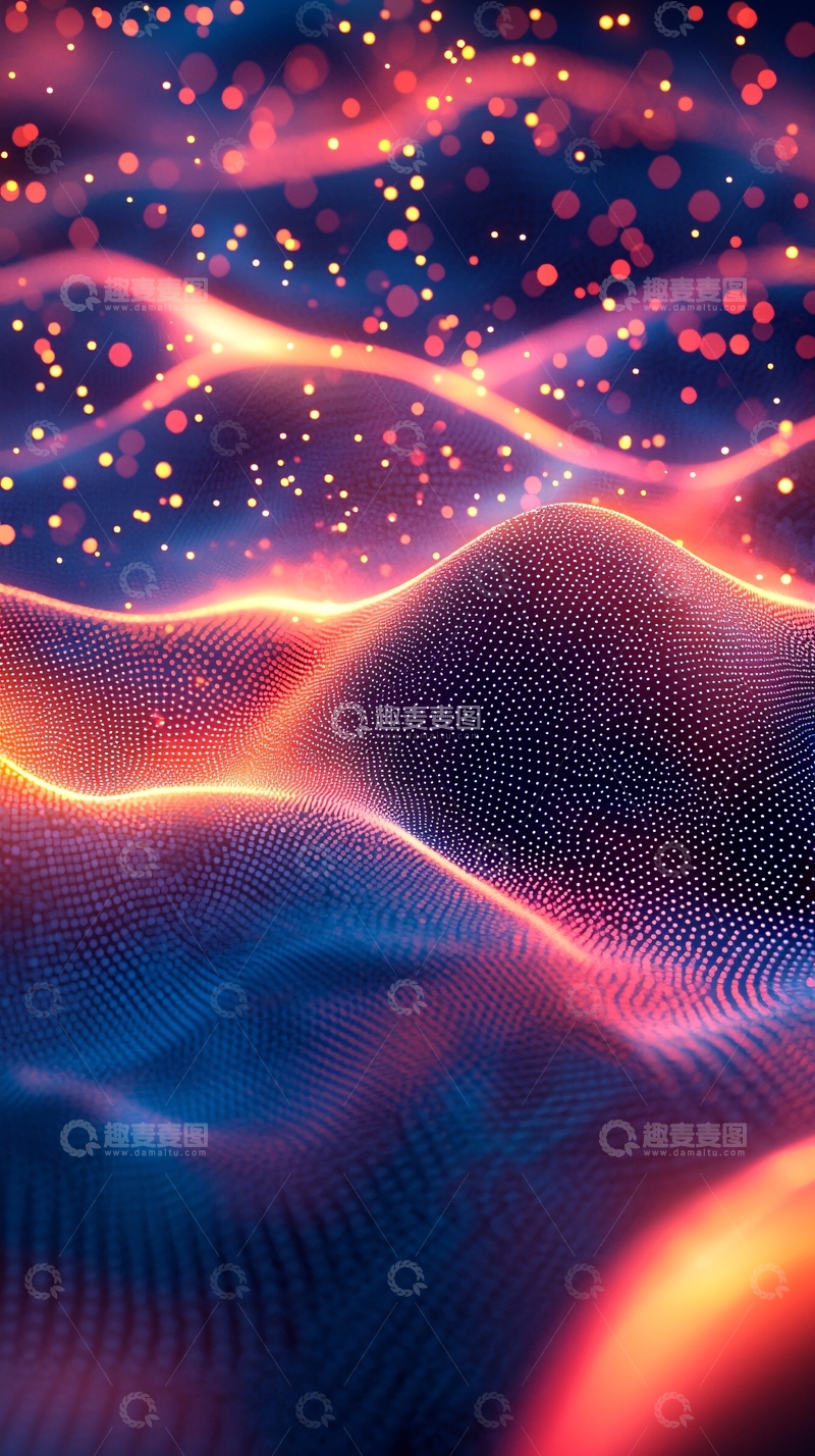 高清大图下载【趣麦麦图】绚丽波浪