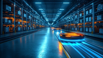 未来科技感仓库