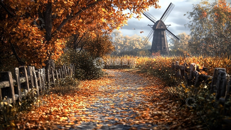 高清大图下载【趣麦麦图】秋日田园风光23