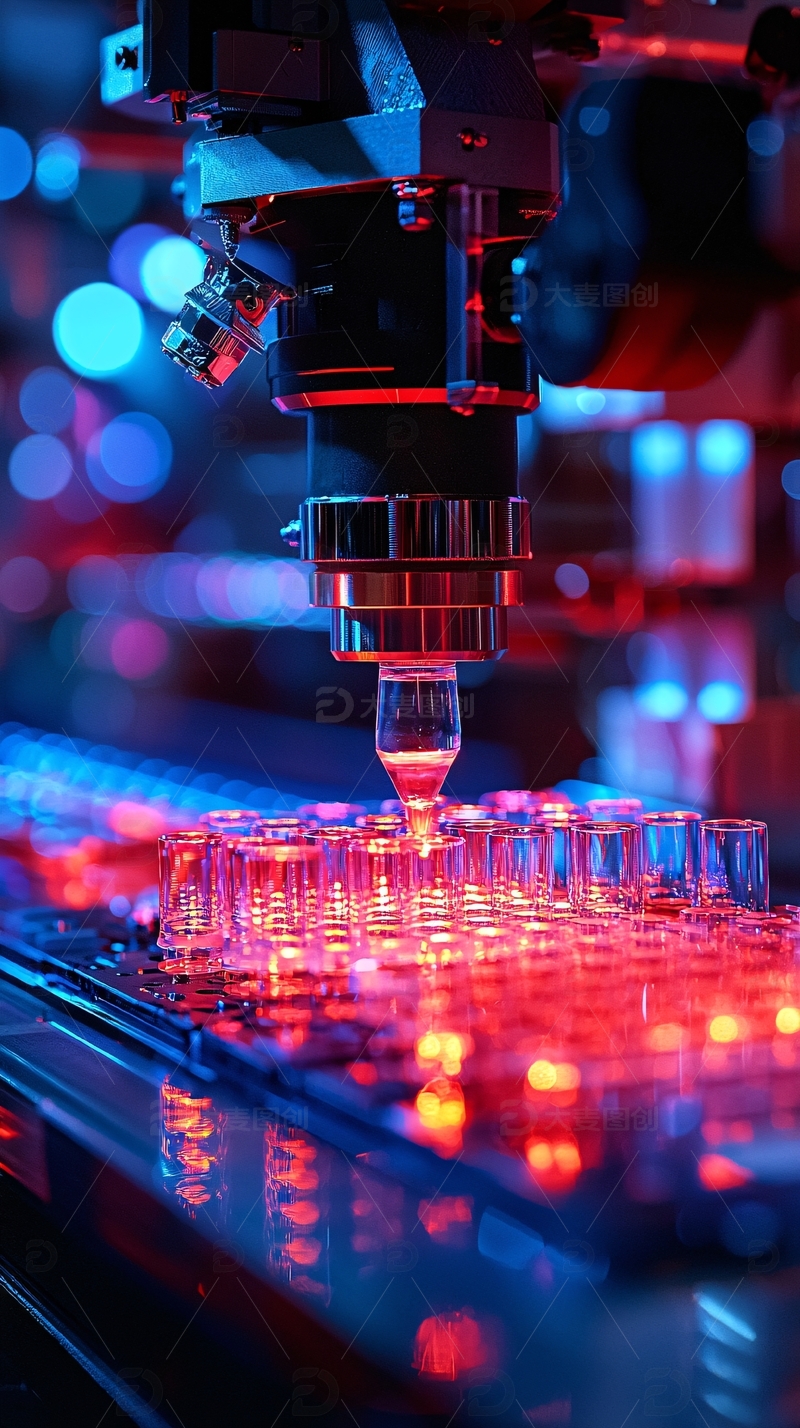 高清大图下载【趣麦麦图】自动化制药生产线