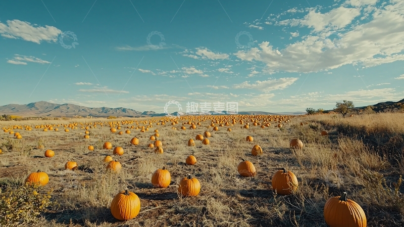 高清大图下载【趣麦麦图】南瓜田