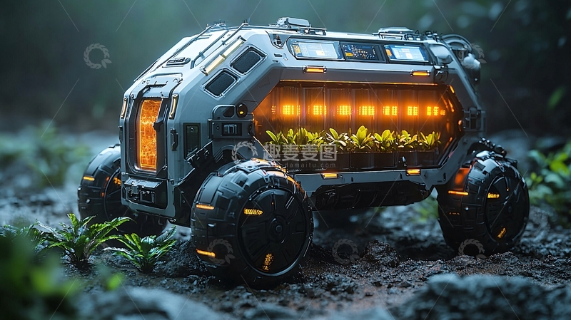高清大图下载【趣麦麦图】未来科技载具