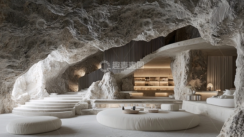 高清大图下载【趣麦麦图】岩洞室内设计