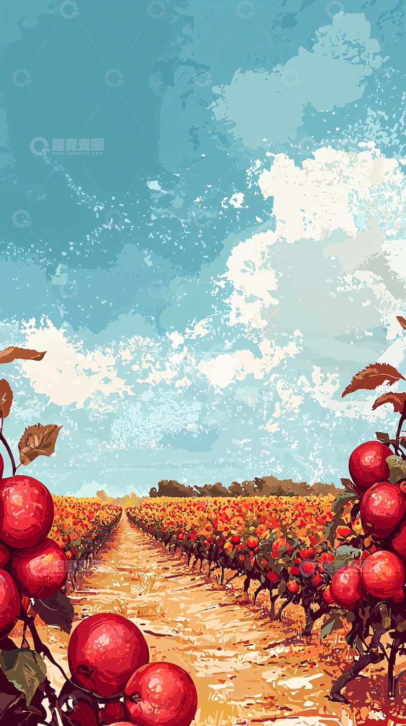 高清大图下载【趣麦麦图】苹果园