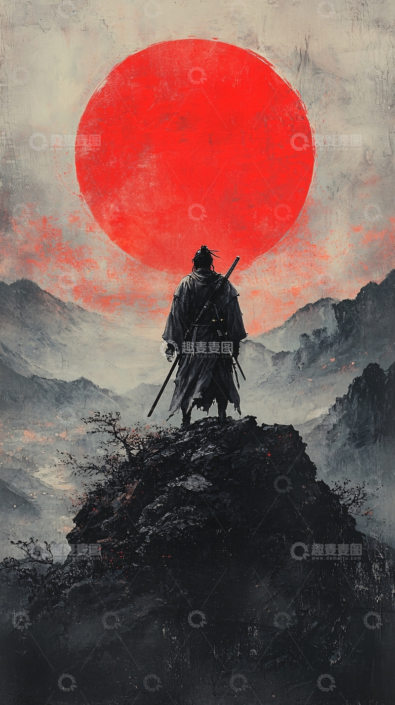 高清大图下载【趣麦麦图】武士