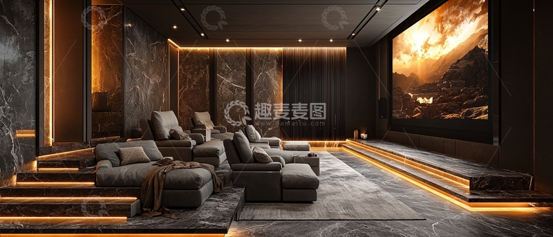 高清大图下载【趣麦麦图】高端家庭影院