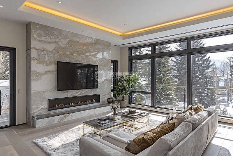 高清大图下载【趣麦麦图】现代简约客厅装修