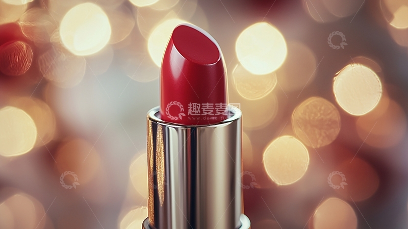 高清大图下载【趣麦麦图】红色唇膏特写