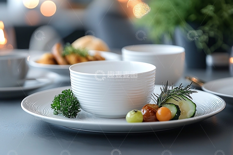 高清大图下载【趣麦麦图】精致餐桌摆设特写