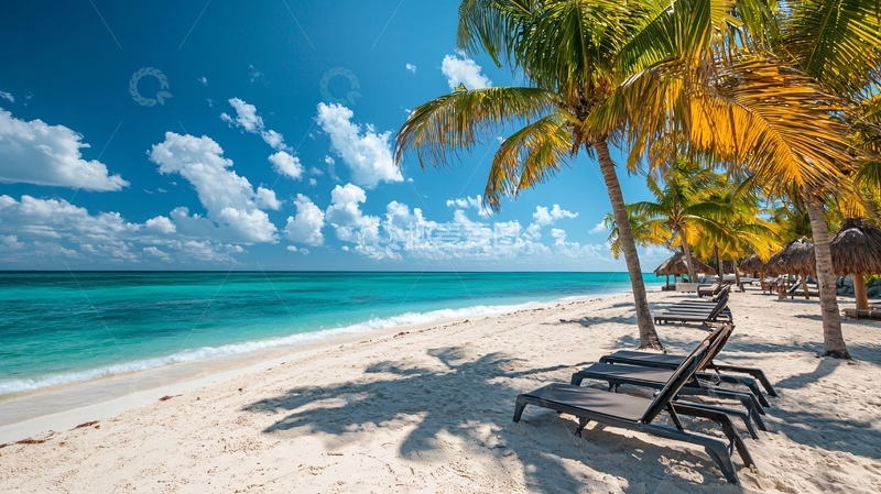 高清大图下载【趣麦麦图】热带海滩度假天堂