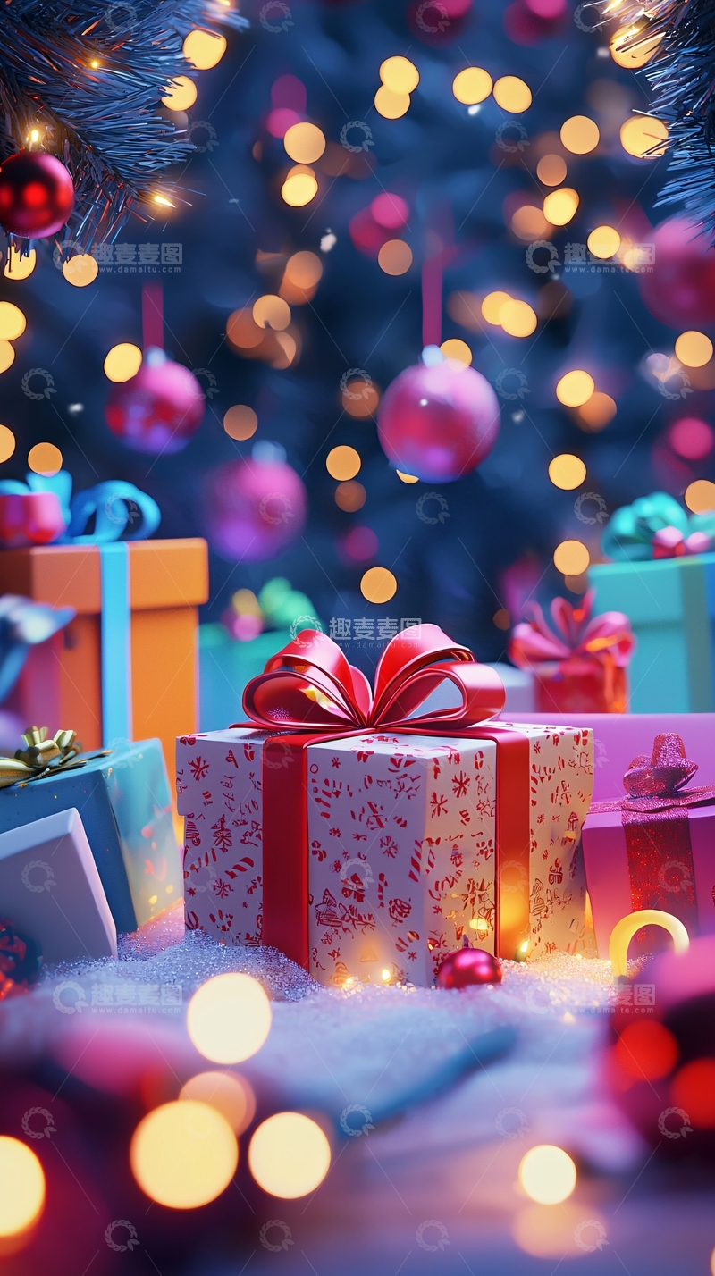 高清大图下载【趣麦麦图】圣诞礼物