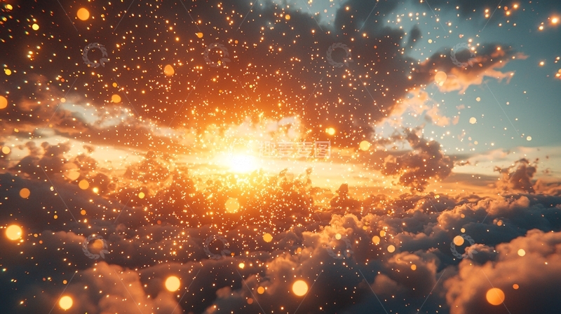 高清大图下载【趣麦麦图】日落云海