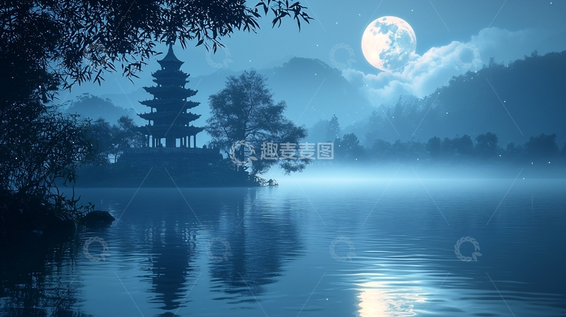 高清大图下载【趣麦麦图】月夜