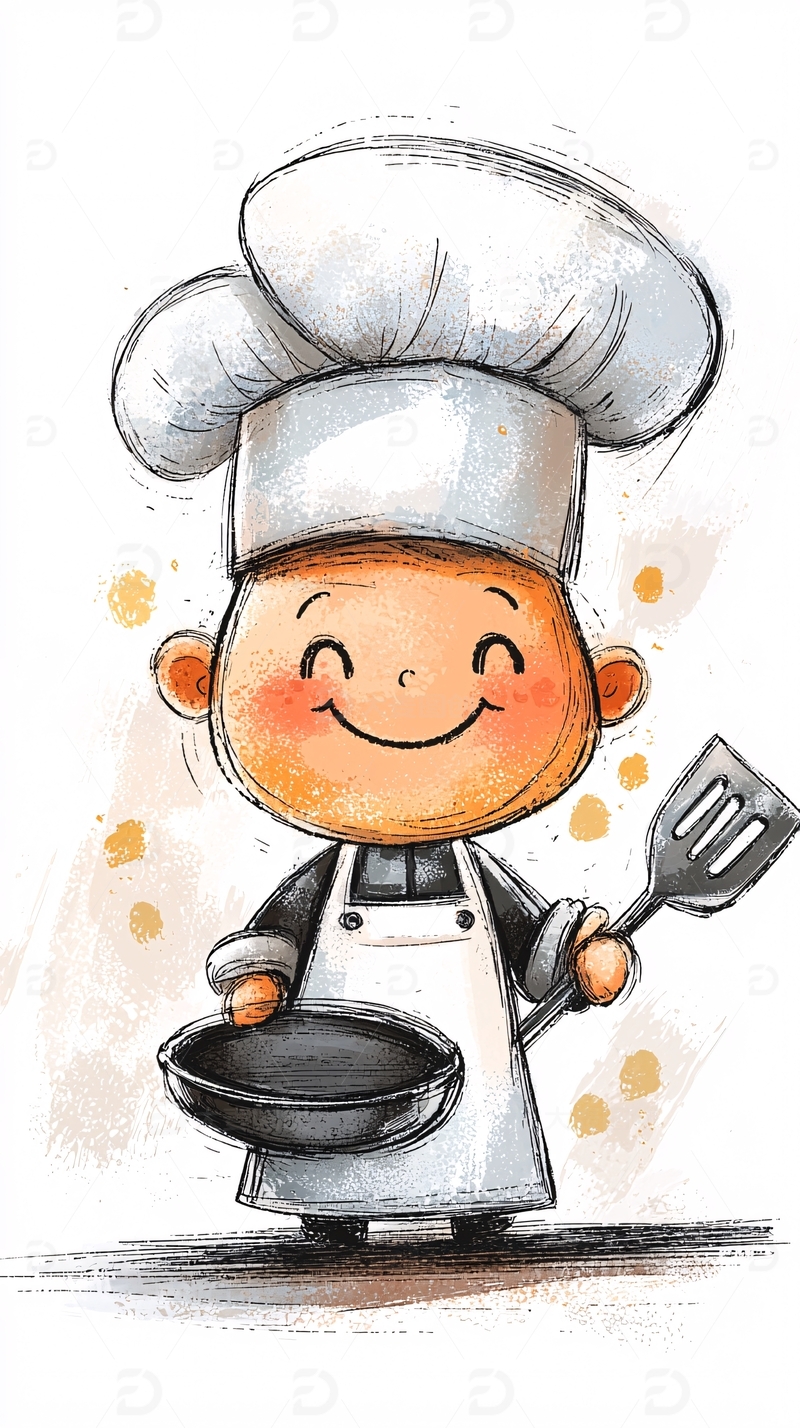 高清大图下载【趣麦麦图】卡通厨师
