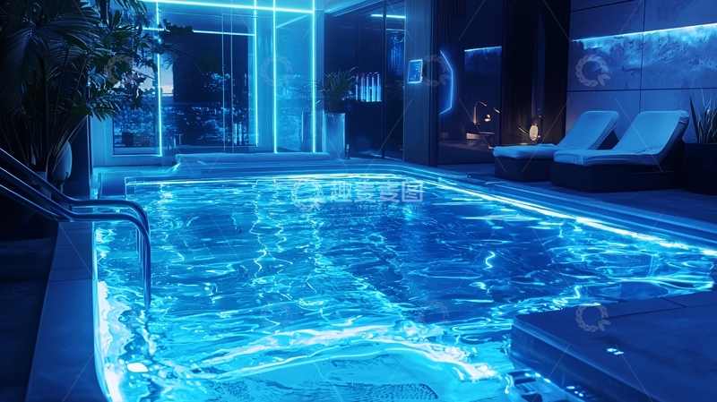 高清大图下载【趣麦麦图】室内泳池