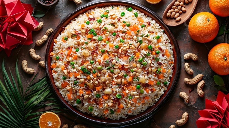 高清大图下载【趣麦麦图】美味节日炒饭
