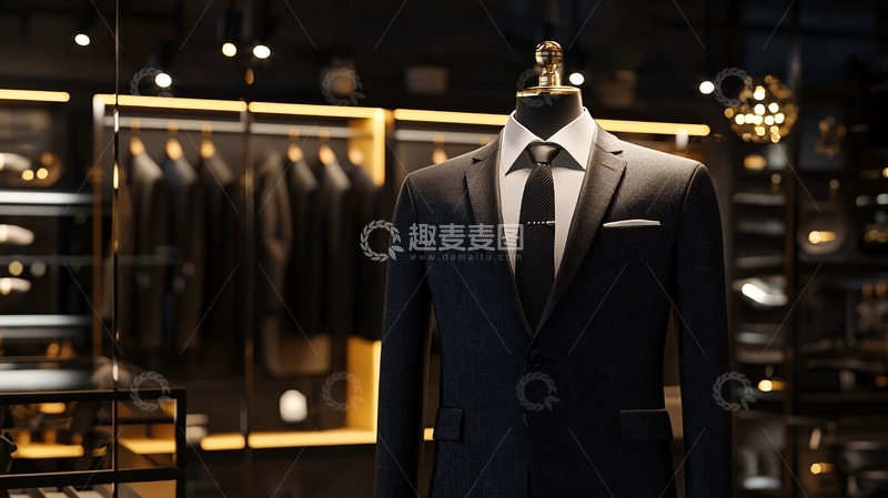 高清大图下载【趣麦麦图】高端商务男士西装