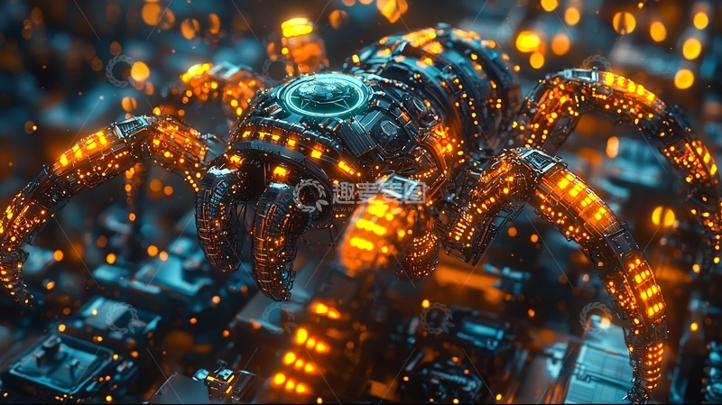 高清大图下载【趣麦麦图】机械蜘蛛