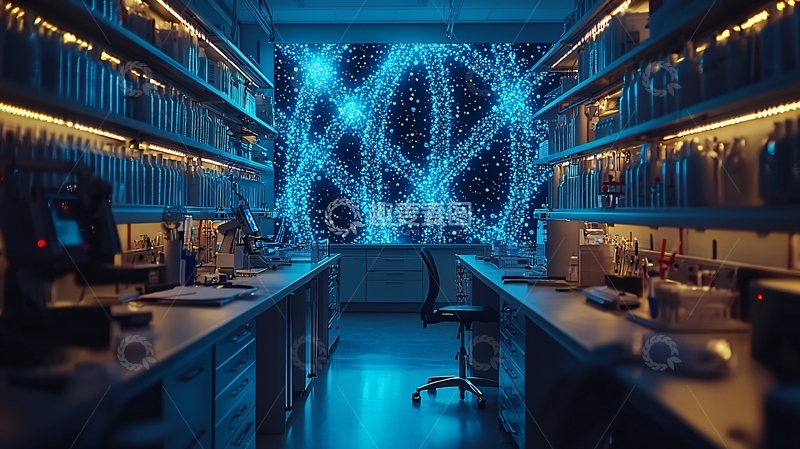 高清大图下载【趣麦麦图】未来感实验室场景