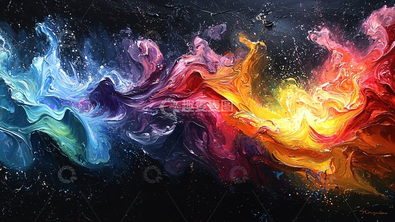高清大图下载【趣麦麦图】色彩斑斓的抽象艺术