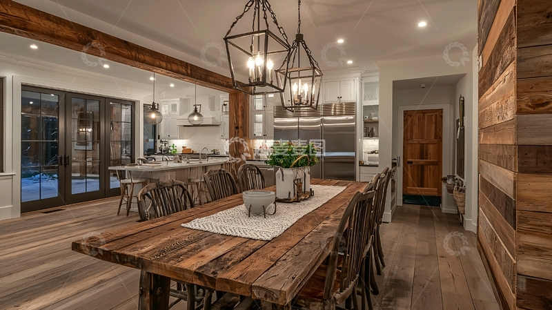 高清大图下载【趣麦麦图】美式乡村风格餐厅