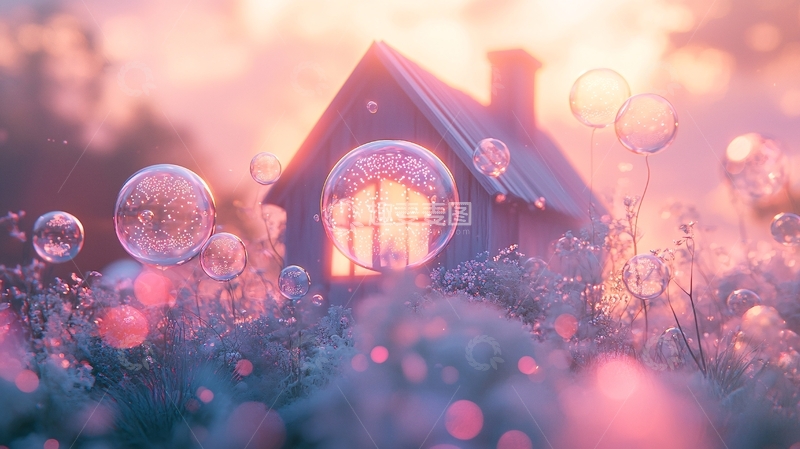高清大图下载【趣麦麦图】梦幻泡泡屋