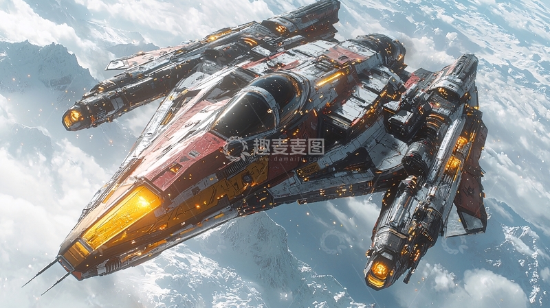 高清大图下载【趣麦麦图】未来科幻战机
