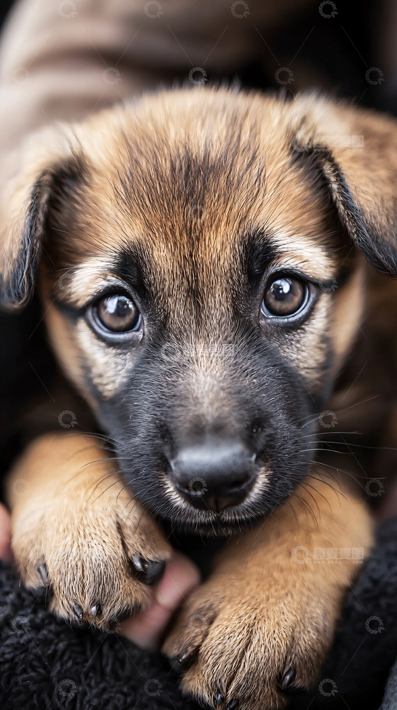 高清大图下载【趣麦麦图】可爱德国牧羊犬幼犬