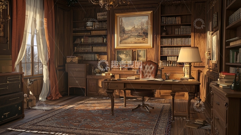 高清大图下载【趣麦麦图】书房