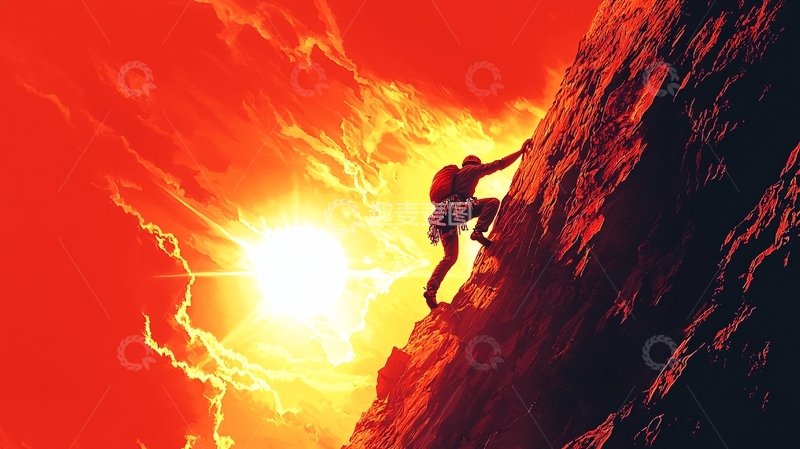 高清大图下载【趣麦麦图】攀登者