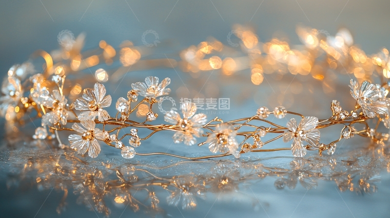 高清大图下载【趣麦麦图】闪亮花朵发饰