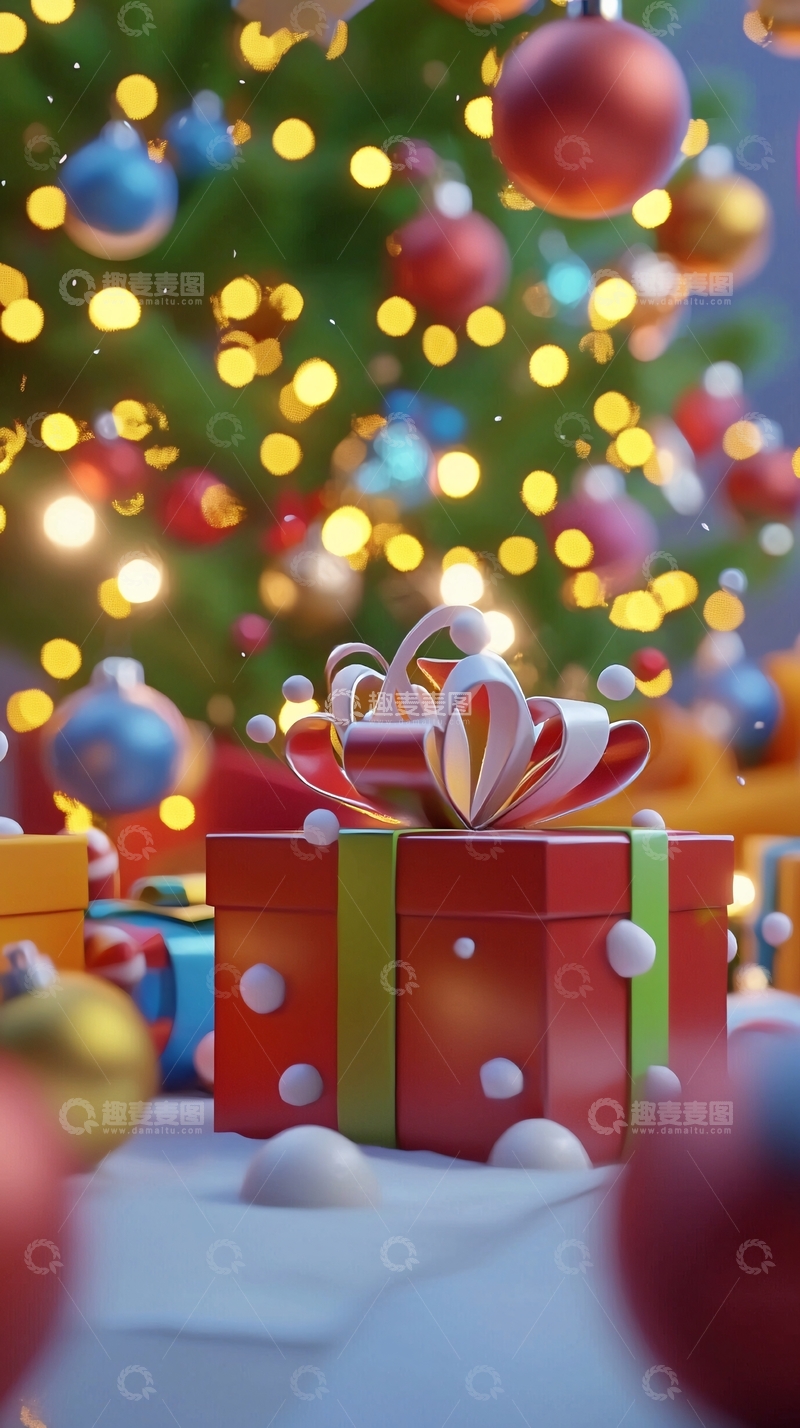 高清大图下载【趣麦麦图】圣诞节礼物