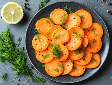 胡萝卜薄片沙拉