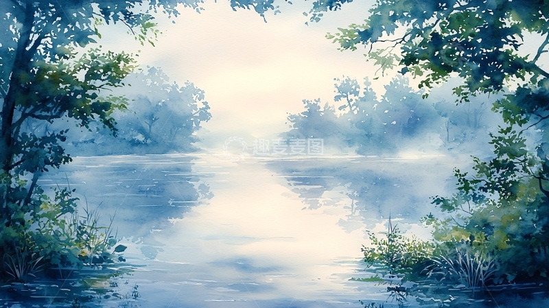 高清大图下载【趣麦麦图】水彩画