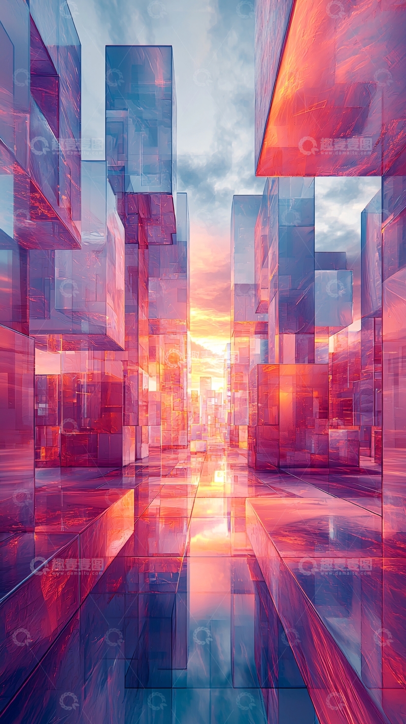 高清大图下载【趣麦麦图】抽象城市