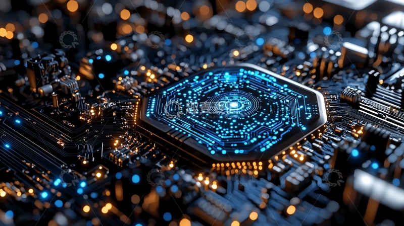 高清大图下载【趣麦麦图】高科技芯片电路板