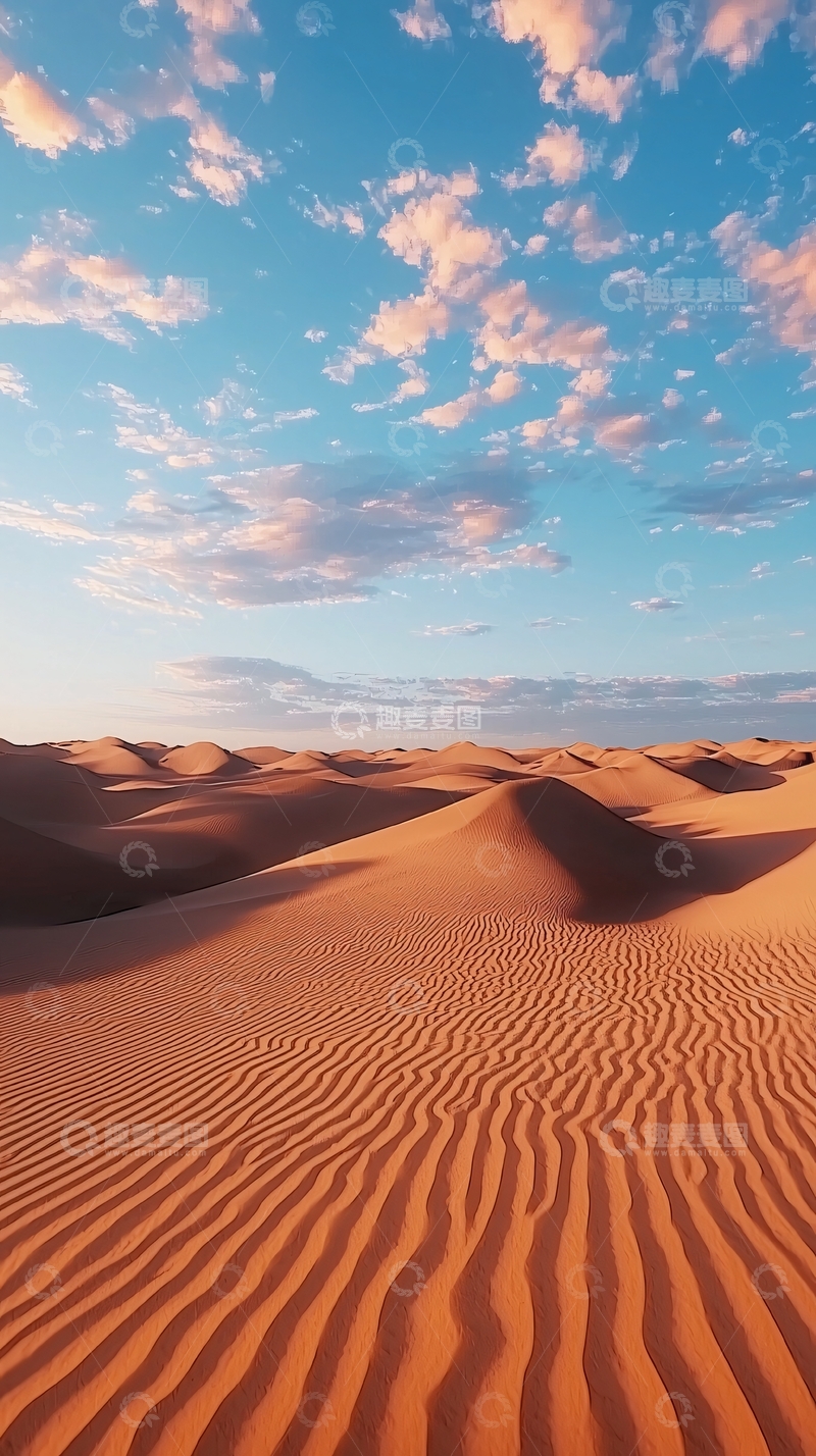 高清大图下载【趣麦麦图】沙漠日出