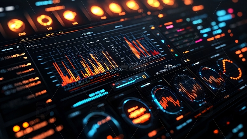 高清大图下载【趣麦麦图】科技感数据面板