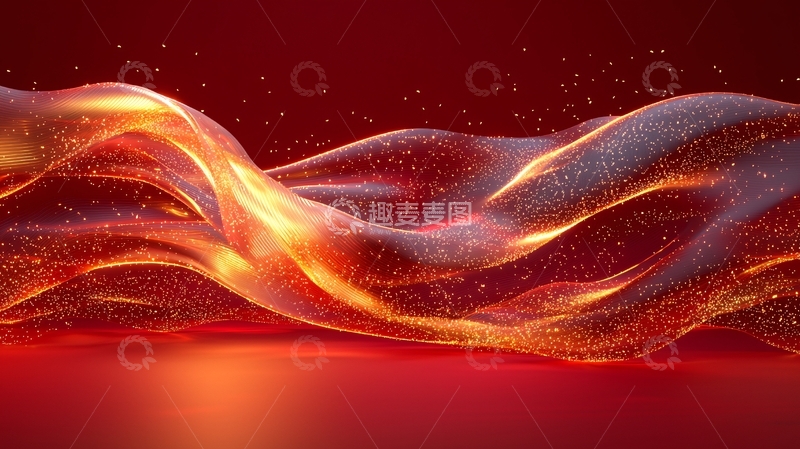 高清大图下载【趣麦麦图】红色液体流动