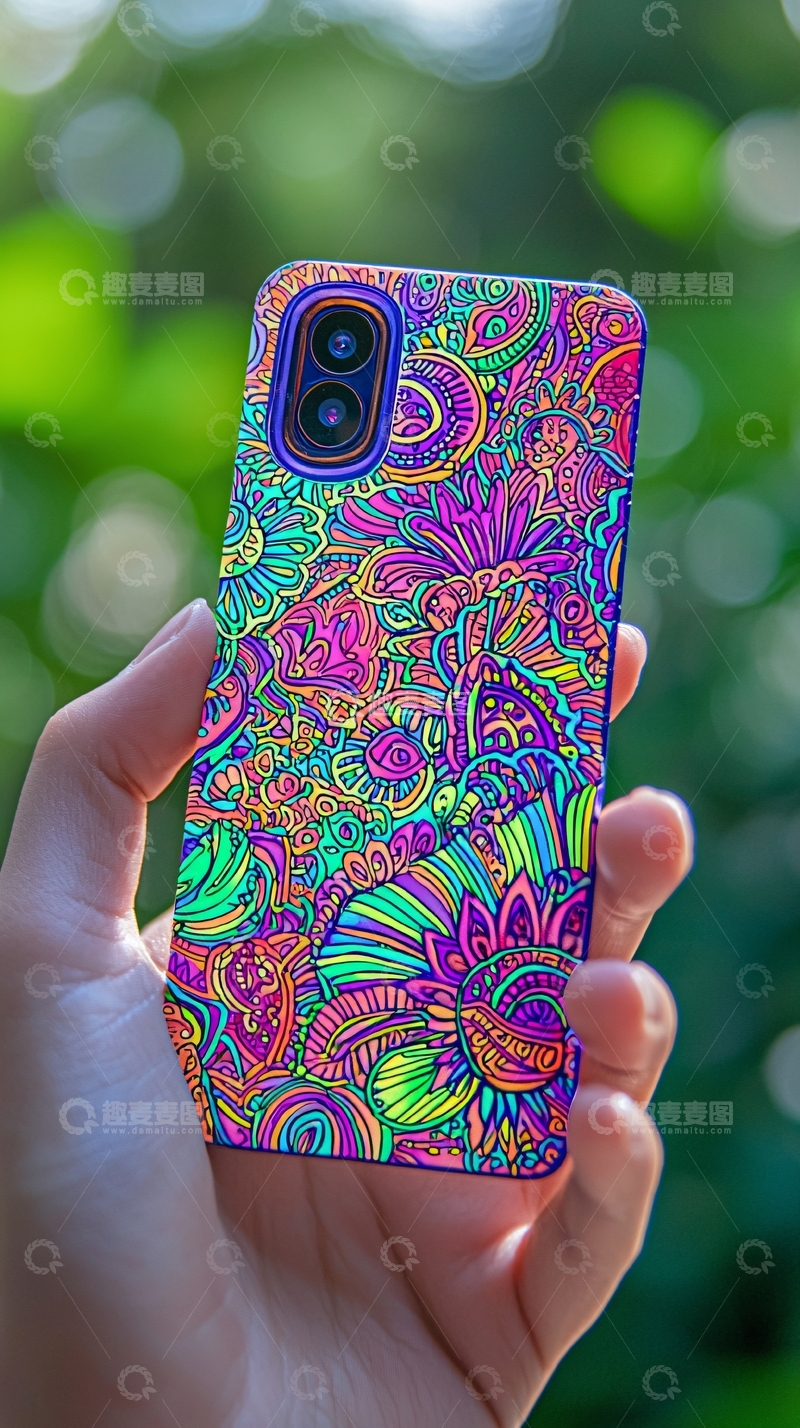 高清大图下载【趣麦麦图】绚丽多彩手机壳