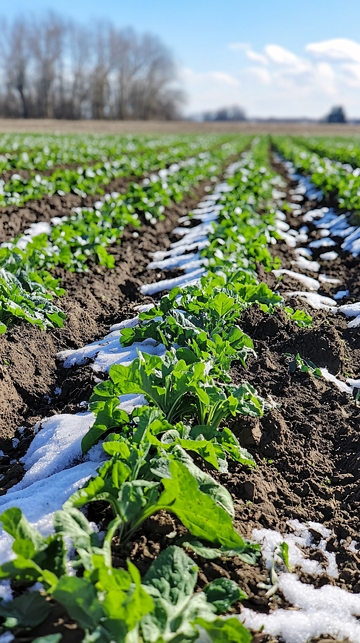 冬日田园蔬菜种植