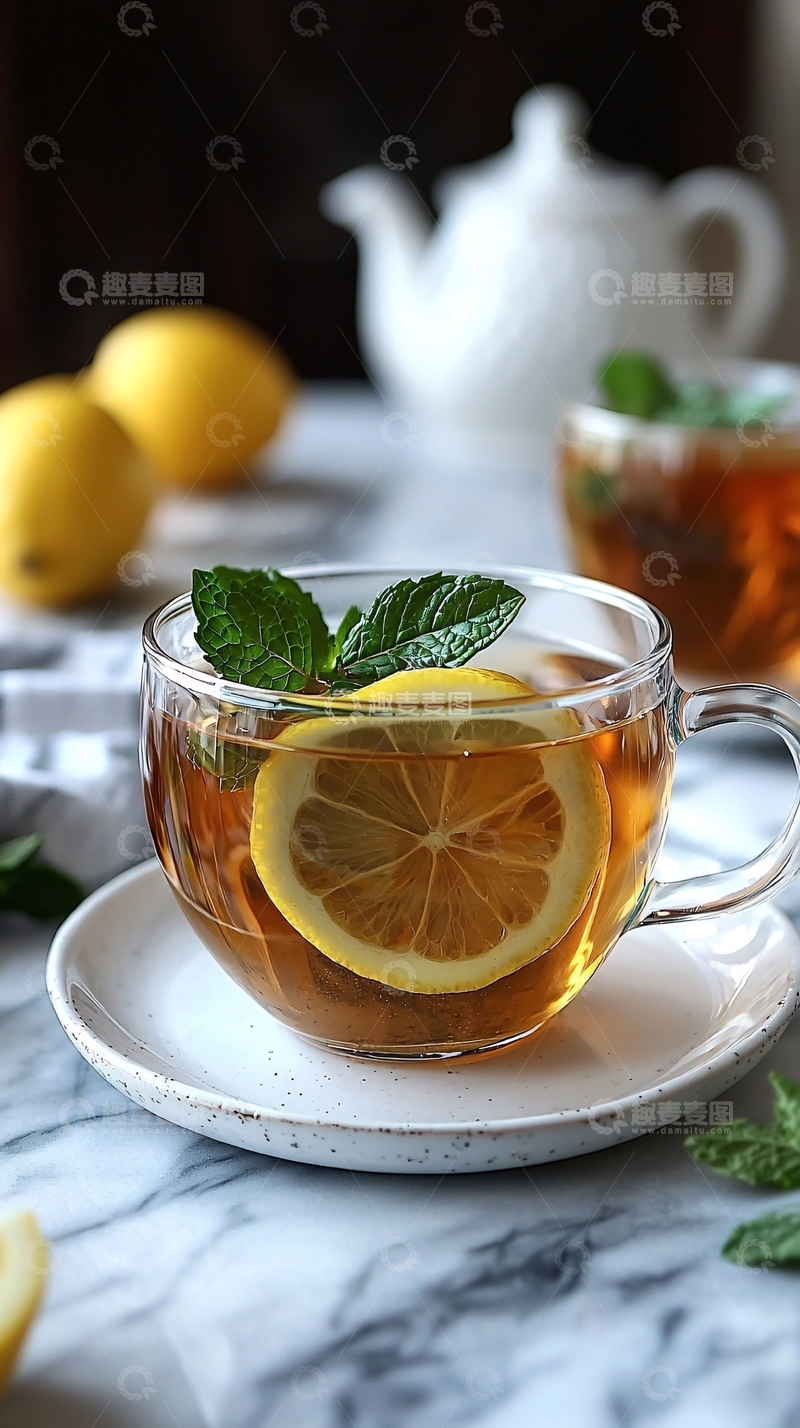 高清大图下载【趣麦麦图】柠檬红茶
